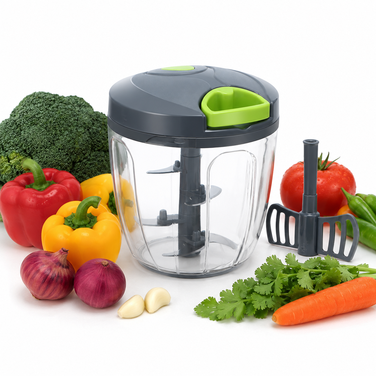 900ml Manual Food Chopper - Image 2