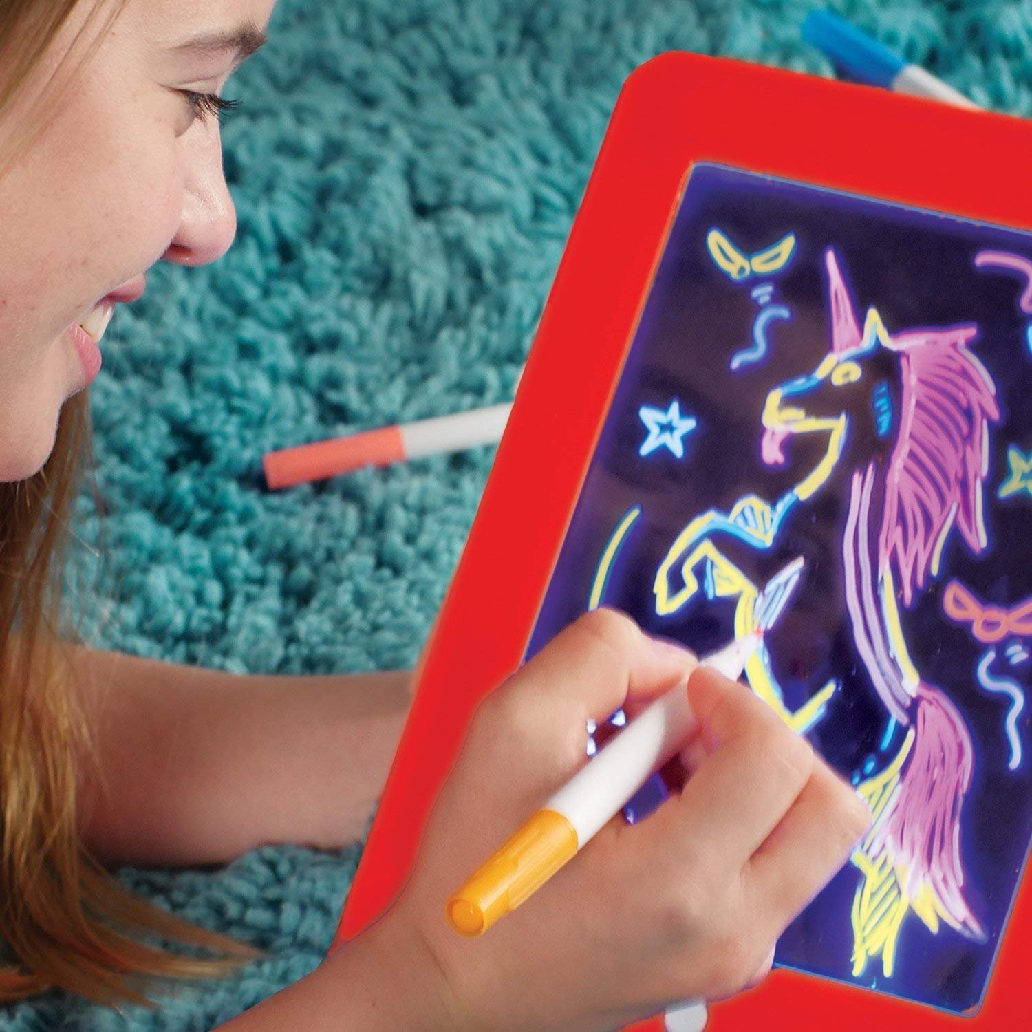 Kids Learning Magic Drawing Pad with LED Light Board - Image 6