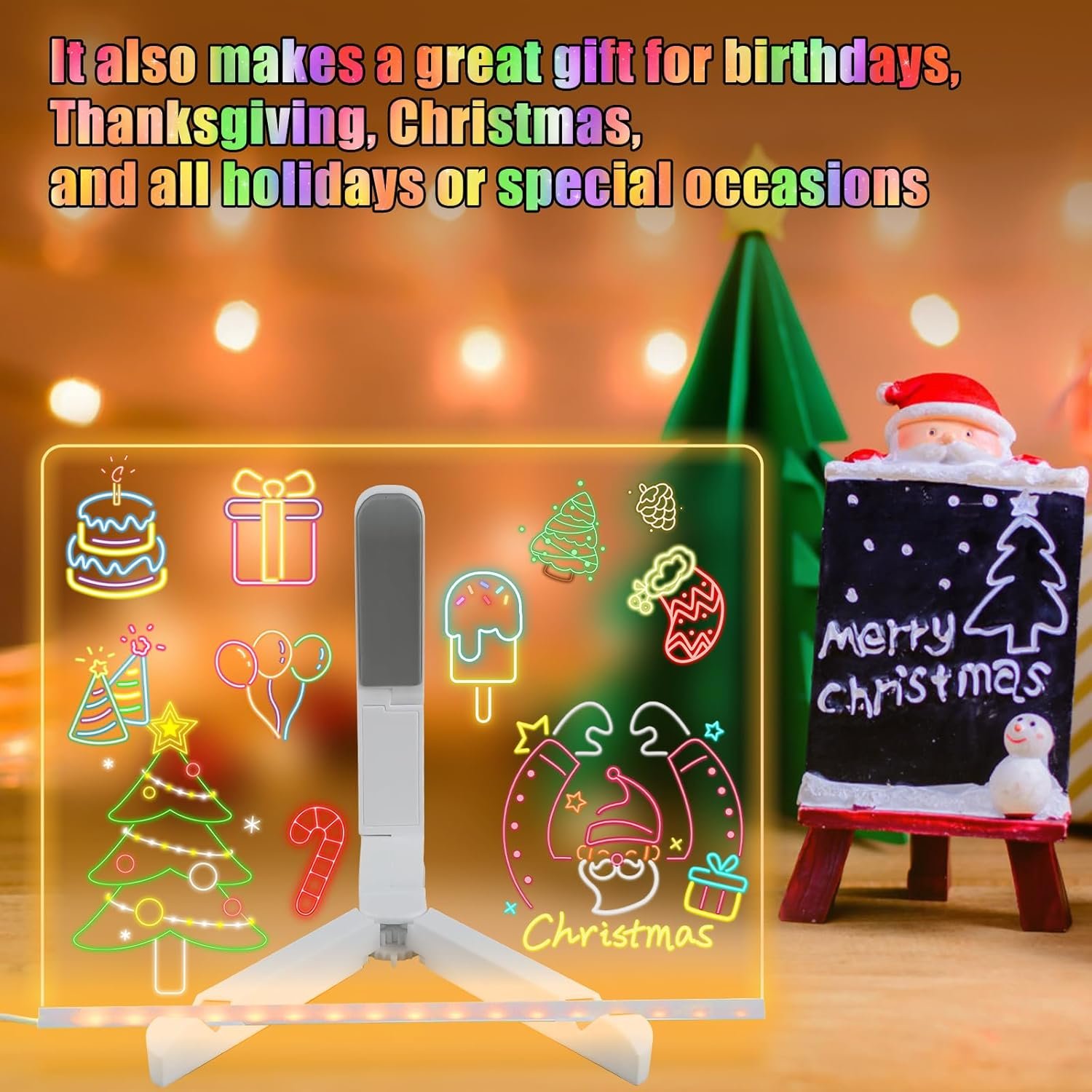 LED Acrylic Note Board with Color Lighting - Image 4