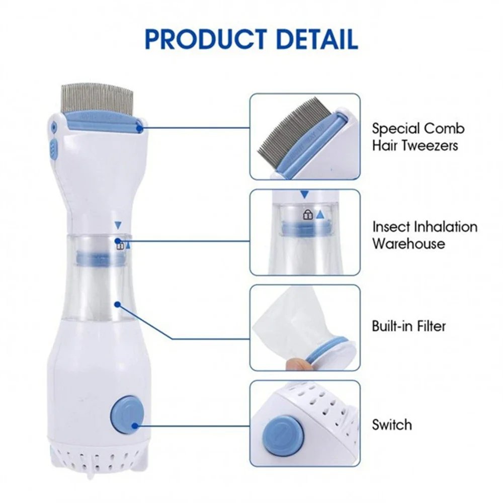 Electronic Hair and Scalp Comb with Disposable Filter System - Image 5