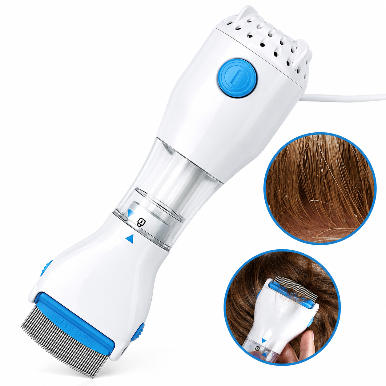 Electronic Hair and Scalp Comb with Disposable Filter System - Image 2