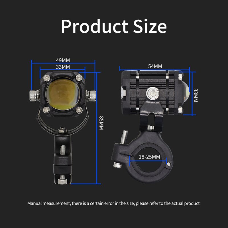 Motorcycle LED Fog Driving Lights - Image 7