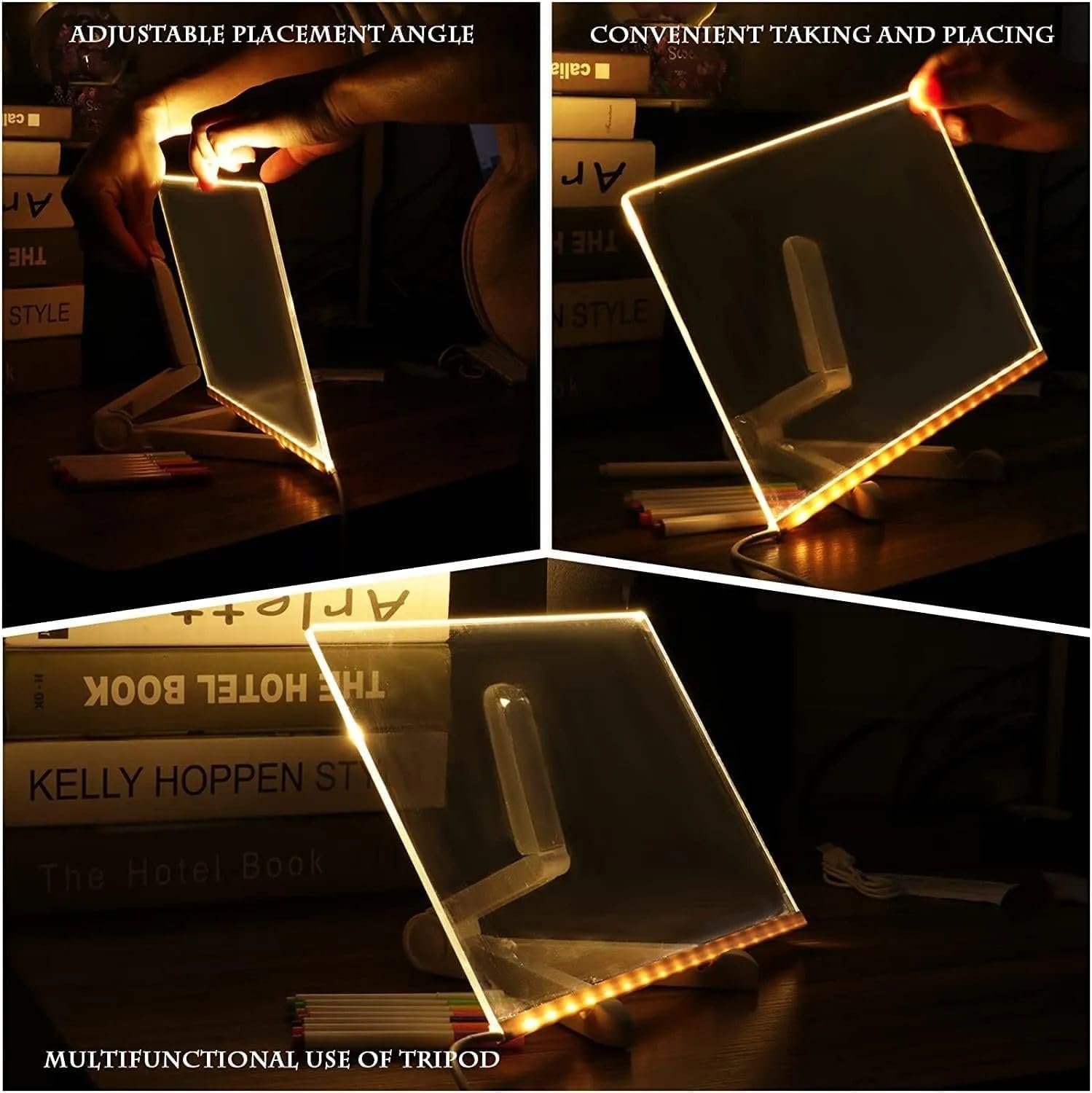 LED Acrylic Note Board with Color Lighting - Image 5