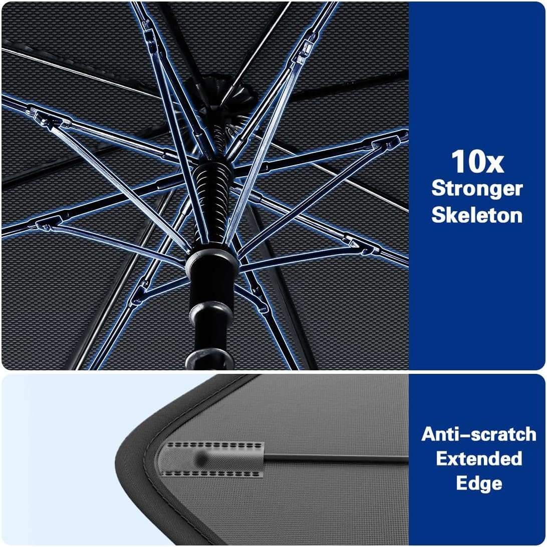 Foldable Windshield Sun Shade Umbrella for Cars - Image 5