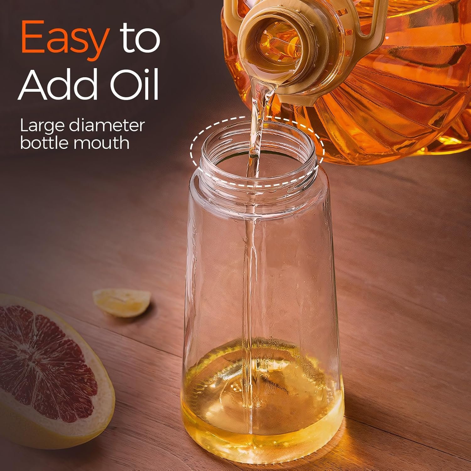 2-in-1 Oil Dispenser & Sprayer Bottle for Kitchen - Image 6