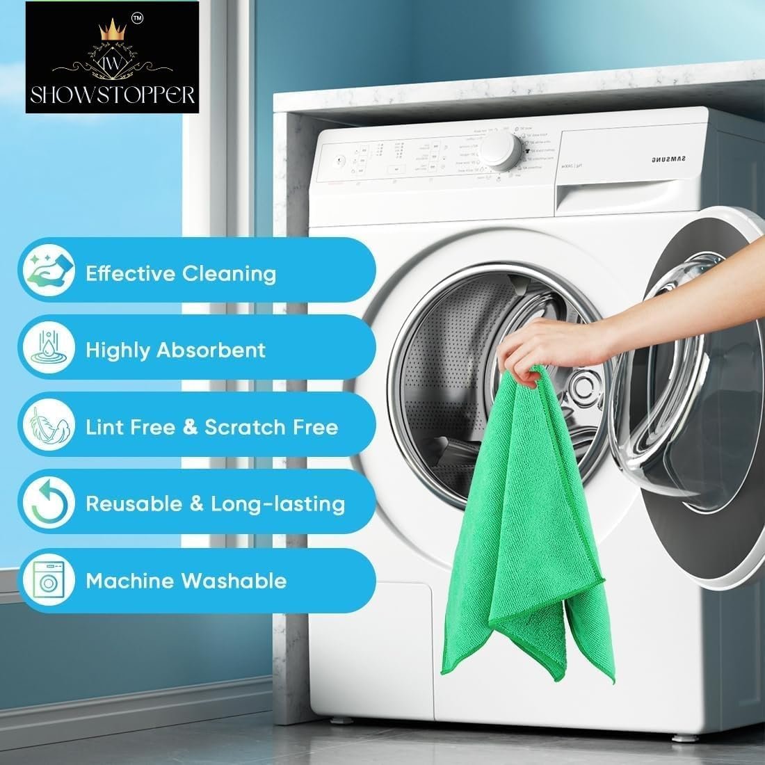 Microfiber Cleaning Cloths 20 Pack - Image 6