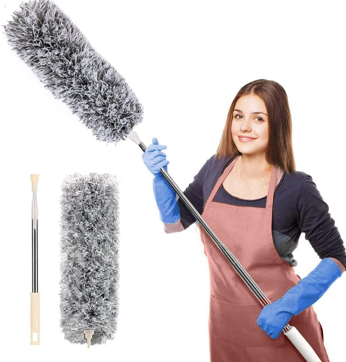 Flexible Fan Cleaning Duster with Long Extendable Rod - Image 2